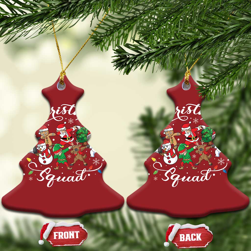Xmas Squad Christmas Ornament Santa Dabbing Elf Family Matching Pajamas TS10