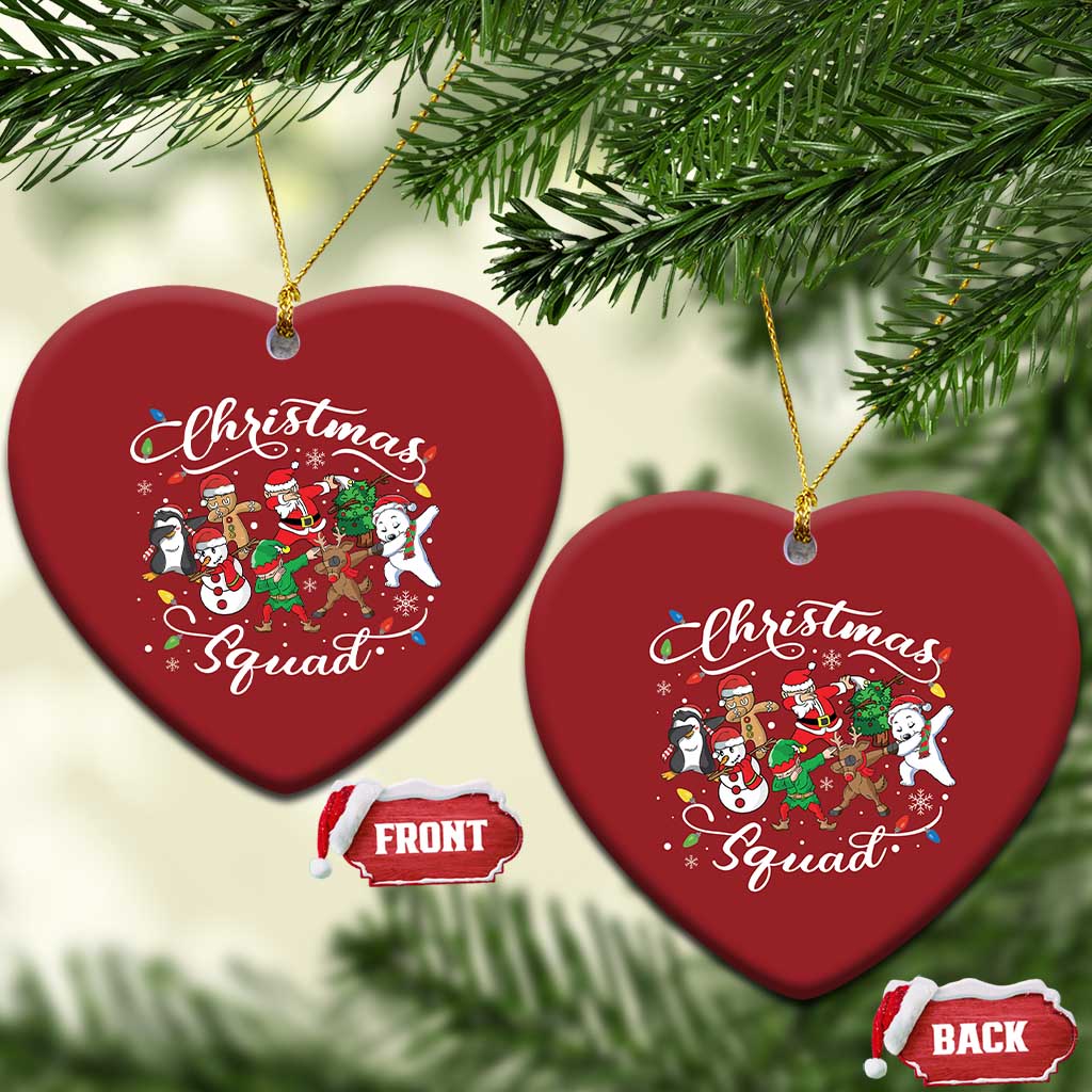 Xmas Squad Christmas Ornament Santa Dabbing Elf Family Matching Pajamas TS10
