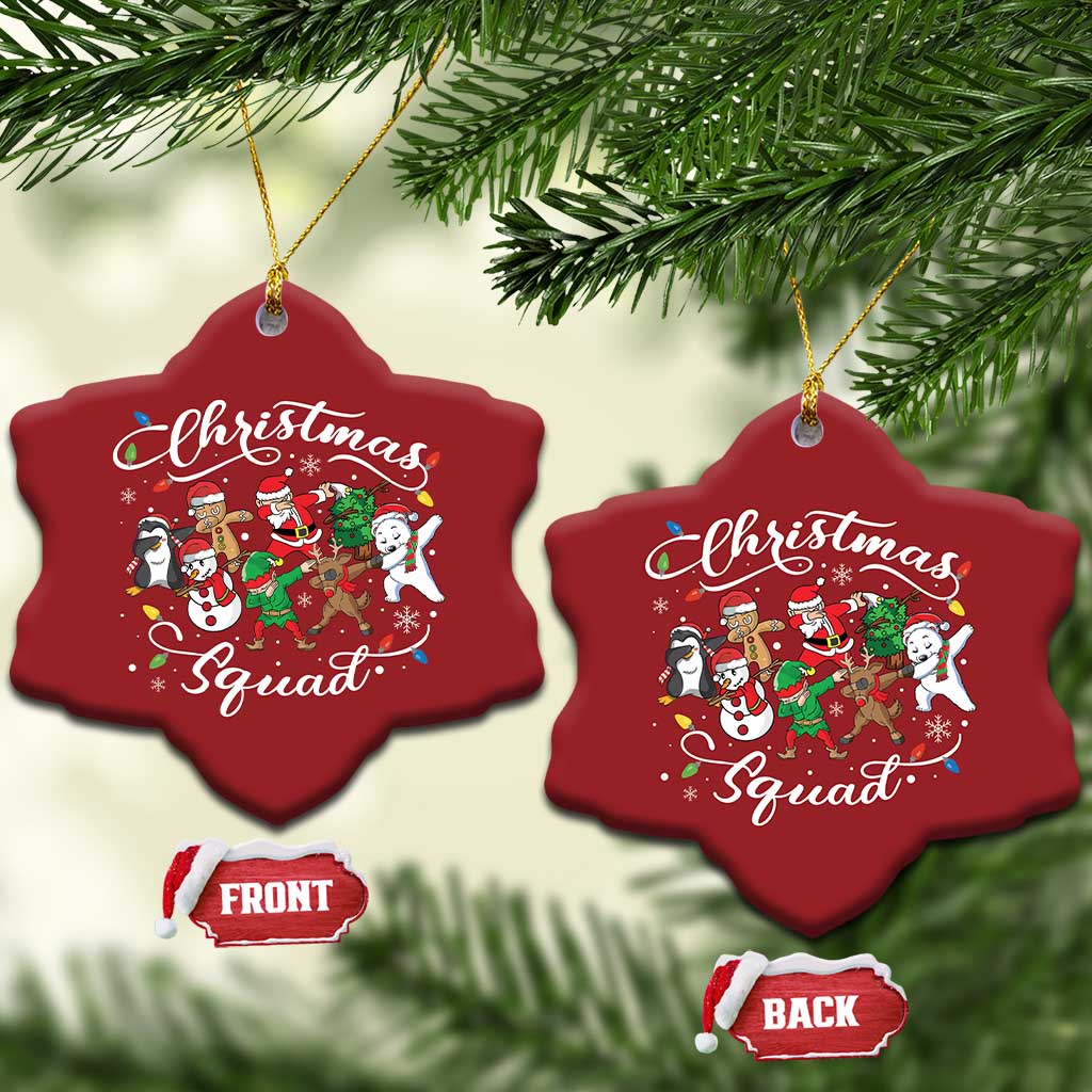 Xmas Squad Christmas Ornament Santa Dabbing Elf Family Matching Pajamas TS10