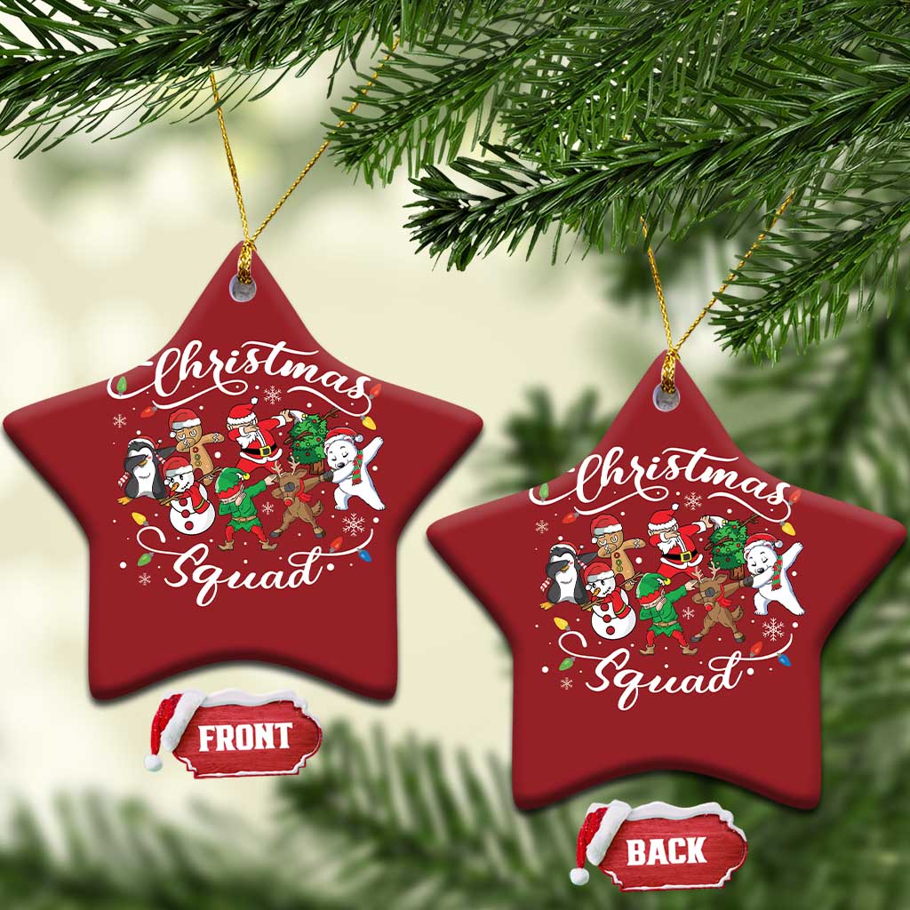 Xmas Squad Christmas Ornament Santa Dabbing Elf Family Matching Pajamas TS10