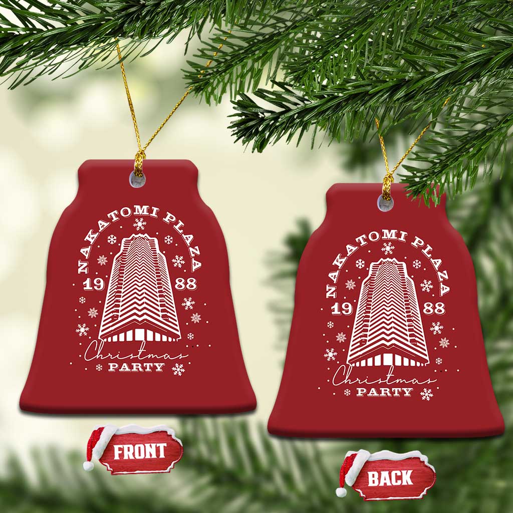 Nakatomi Plaza Party 1988 Christmas Ornament Funny 80's Xmas Movie TS10