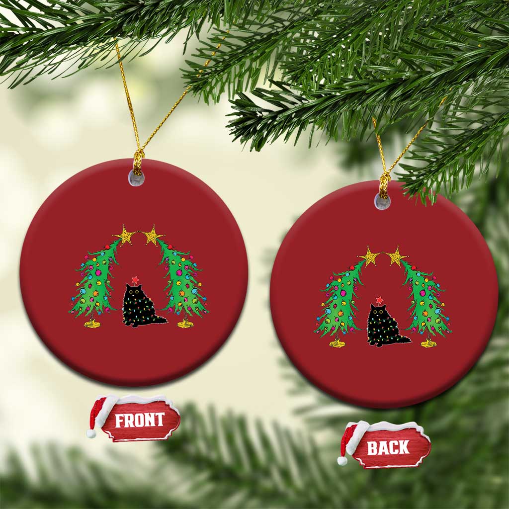 Cute Cat Christmas Ornament Kitty Cat Lover Xmas Tree Lights TS10