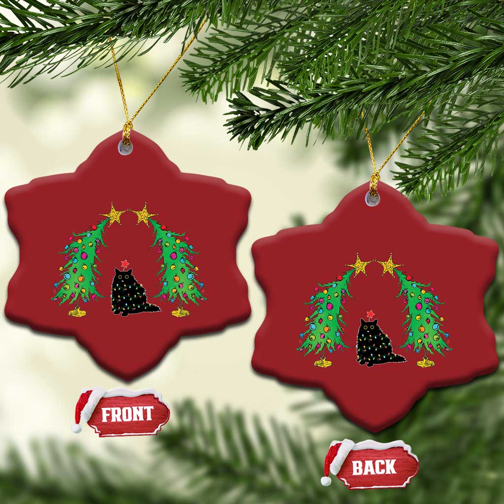 Cute Cat Christmas Ornament Kitty Cat Lover Xmas Tree Lights TS10