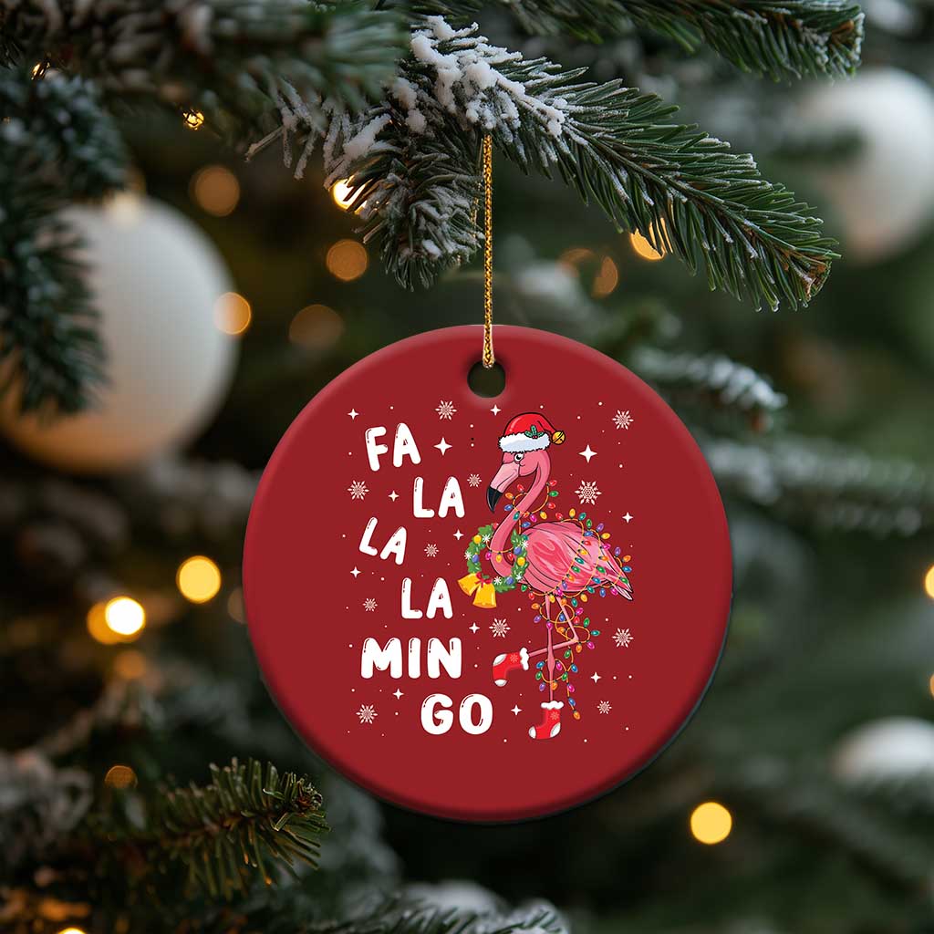 Flamingo Christmas Ornament Hawaii Christmas Xmas Lights Tree TS10