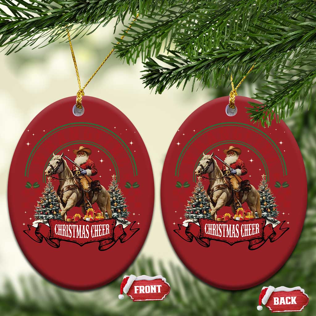 Western Christmas Ornament Howdy Country Christmas Horse Xmas Cheer TS10