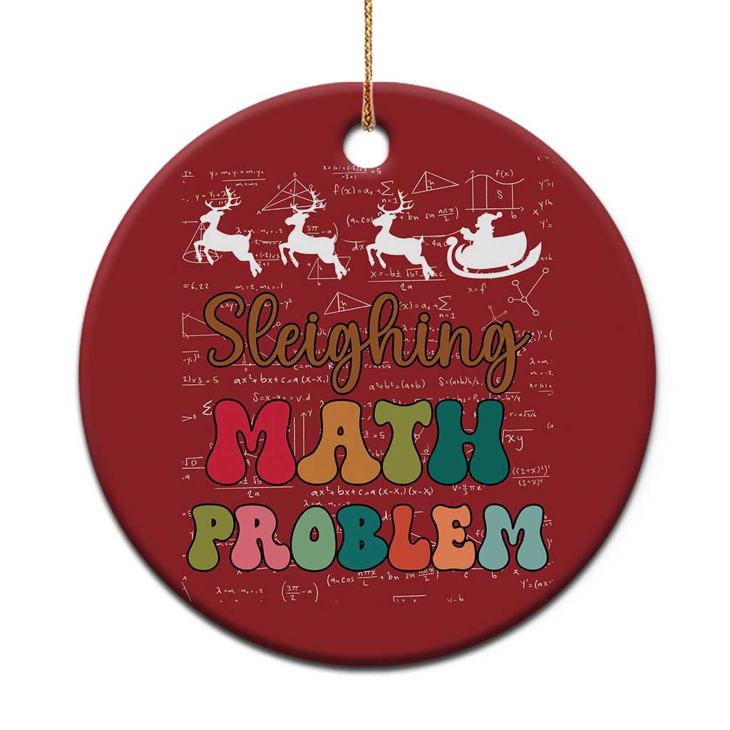 Math Teacher Christmas Ornament Sleighing Math Problem Xmas Gift TS10
