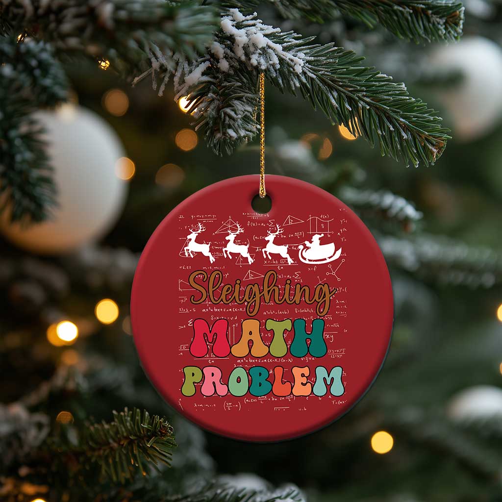 Math Teacher Christmas Ornament Sleighing Math Problem Xmas Gift TS10