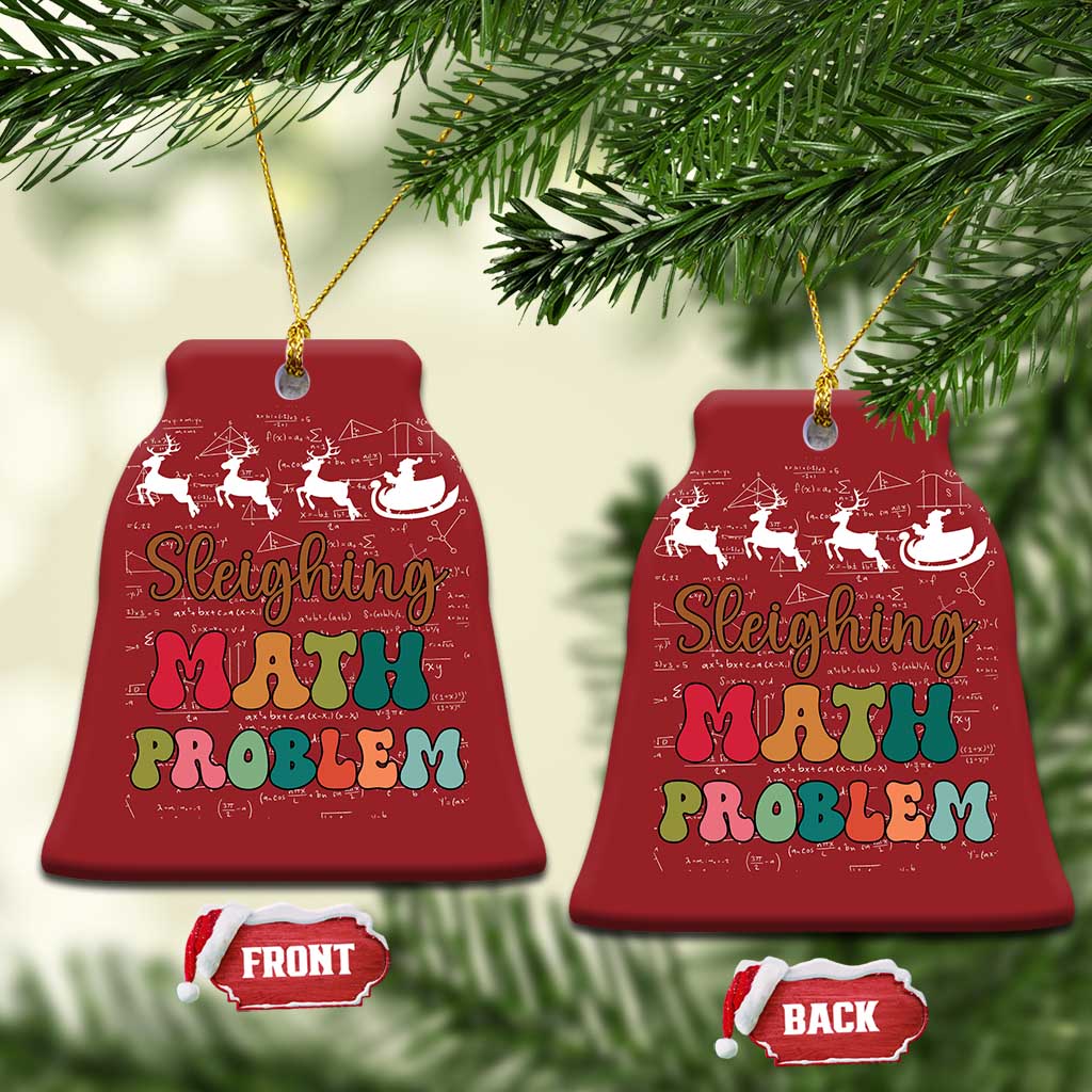 Math Teacher Christmas Ornament Sleighing Math Problem Xmas Gift TS10