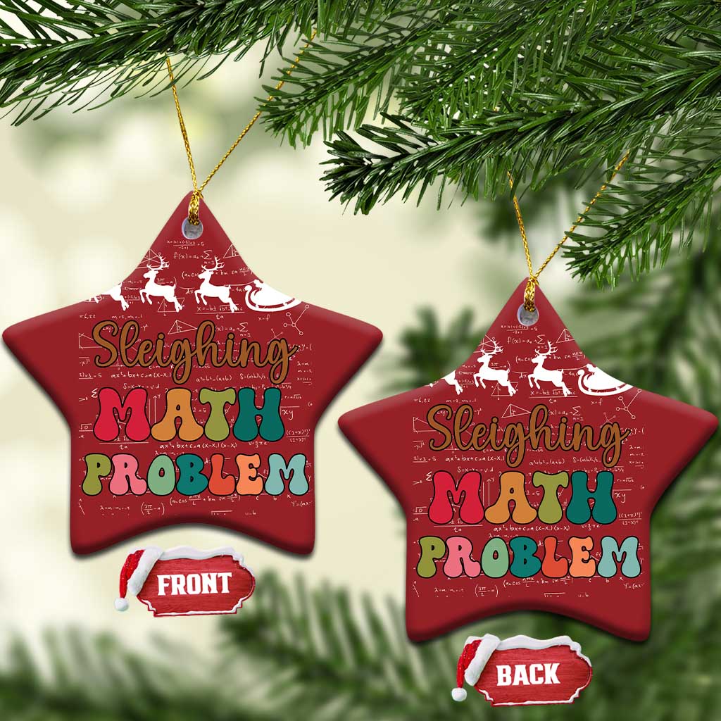 Math Teacher Christmas Ornament Sleighing Math Problem Xmas Gift TS10