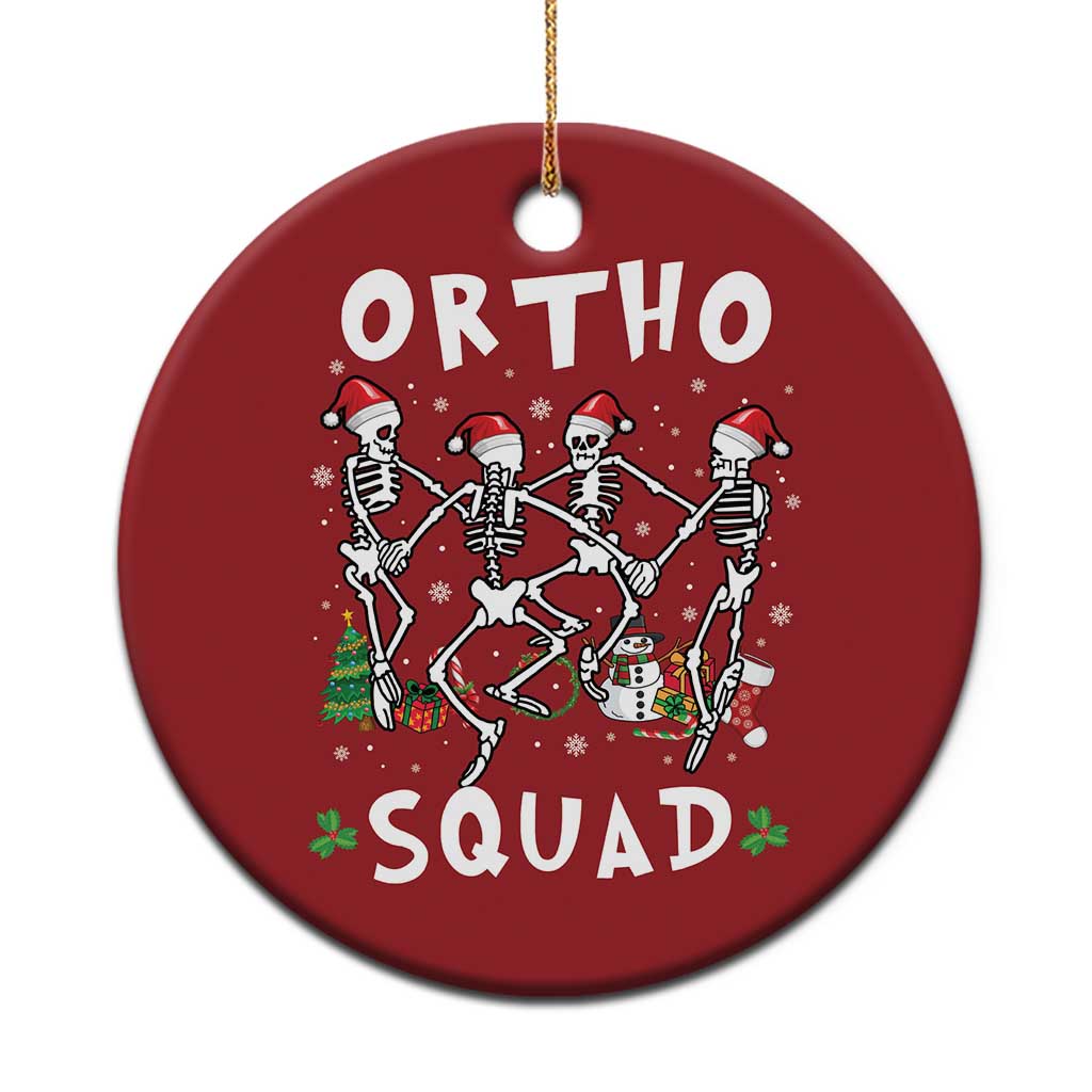 Funny Xmas Ortho Nurse Christmas Ornament Xmas Dancing Skeleton Orthopedics PICU Icu Nurse Rn Crew TS10