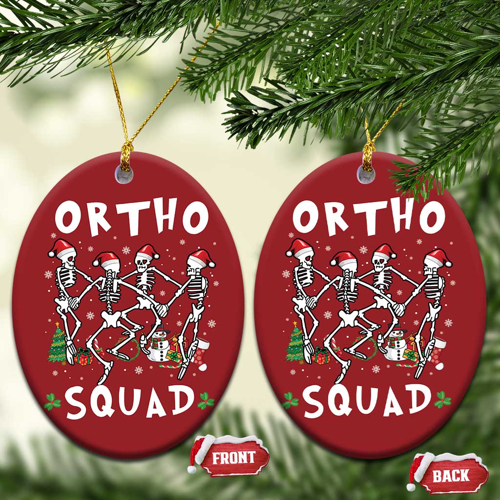 Funny Xmas Ortho Nurse Christmas Ornament Xmas Dancing Skeleton Orthopedics PICU Icu Nurse Rn Crew TS10