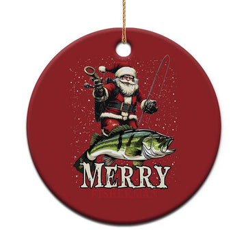 Fishing Gifts Christmas Ornament Merry Fisherman Santa Claus Fish Fishing Rod TS10