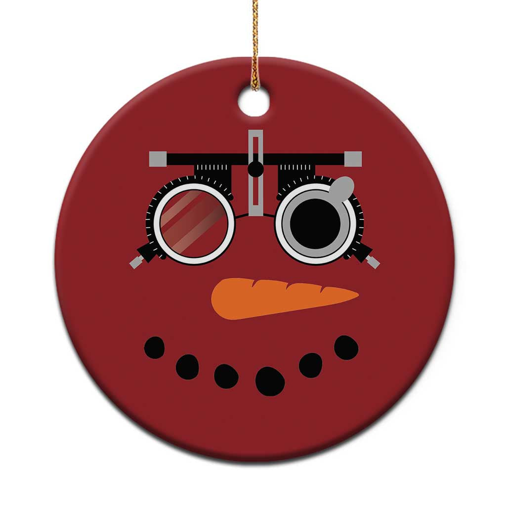 Xmas Optometry Christmas Ornament Funny Snowman Optometrist Eye Doctor Ophthalmologist TS10