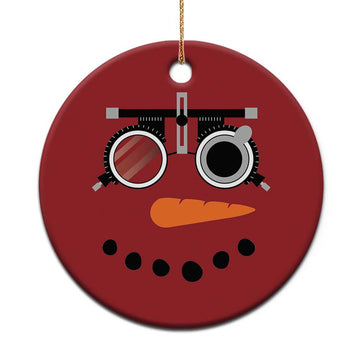Xmas Optometry Christmas Ornament Funny Snowman Optometrist Eye Doctor Ophthalmologist TS10