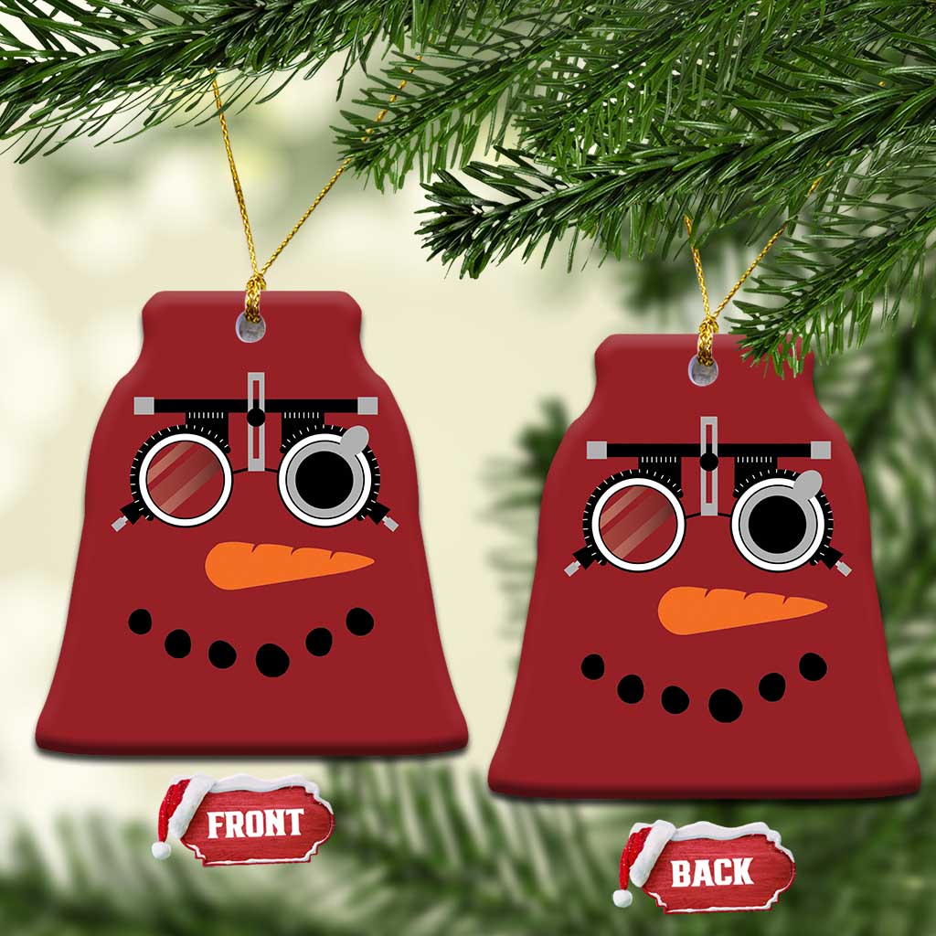 Xmas Optometry Christmas Ornament Funny Snowman Optometrist Eye Doctor Ophthalmologist TS10