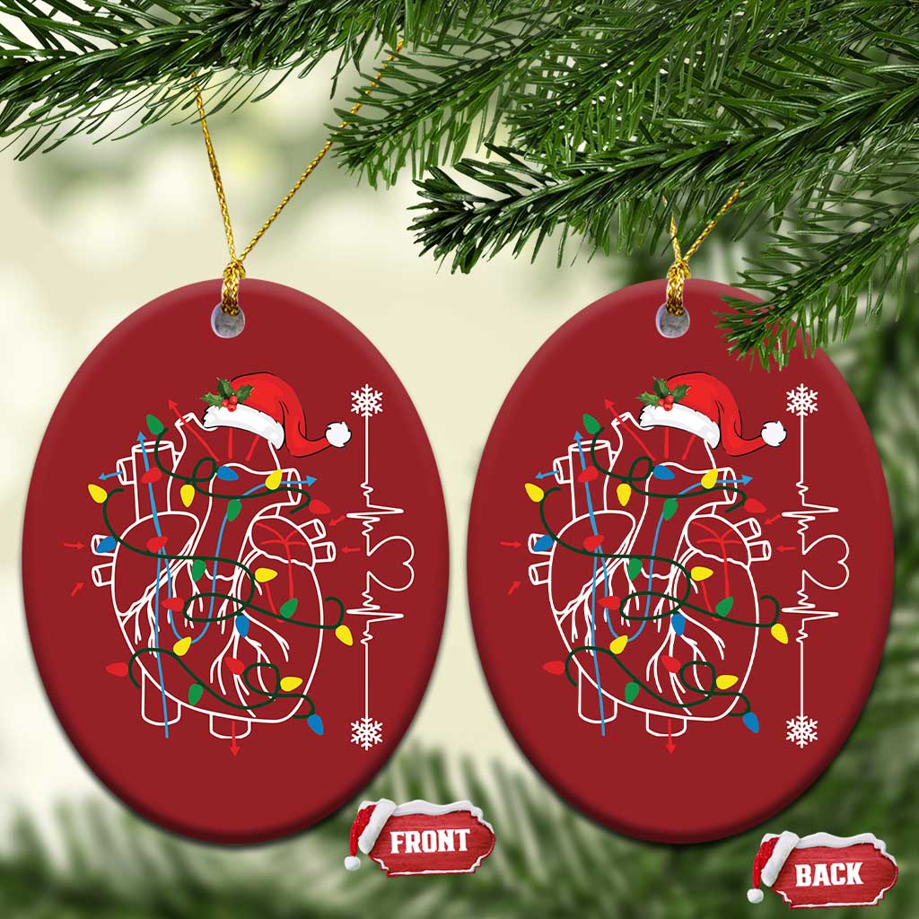 Xmas Cardiac Nurse Christmas Ornament Anatomical Xmas Heart Anatomy TS10
