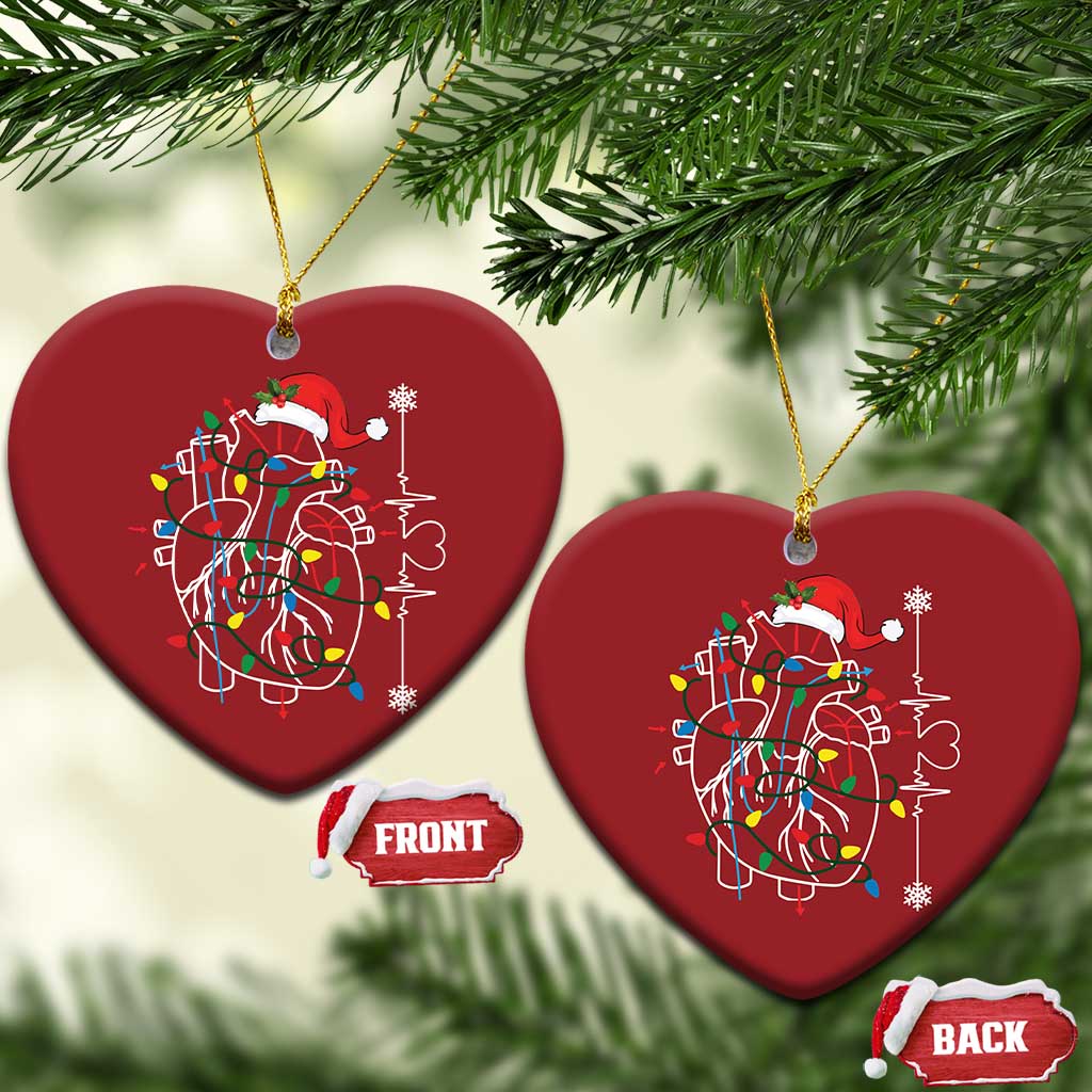 Xmas Cardiac Nurse Christmas Ornament Anatomical Xmas Heart Anatomy TS10
