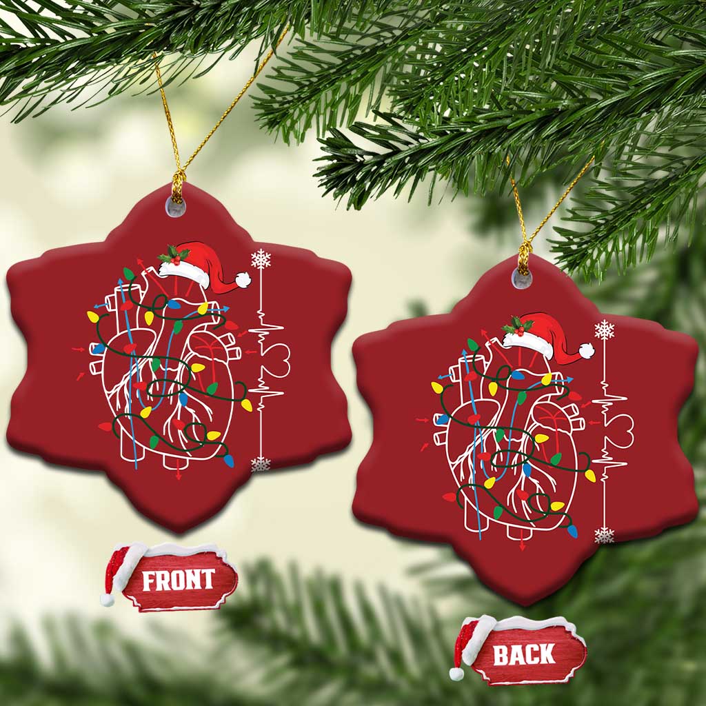 Xmas Cardiac Nurse Christmas Ornament Anatomical Xmas Heart Anatomy TS10