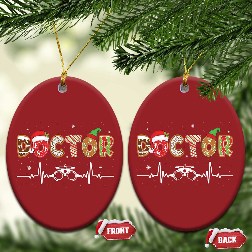 Xmas Optometry Christmas Ornament Ophthalmologist Optometrist Eye Doctor Nurse Gift TS10