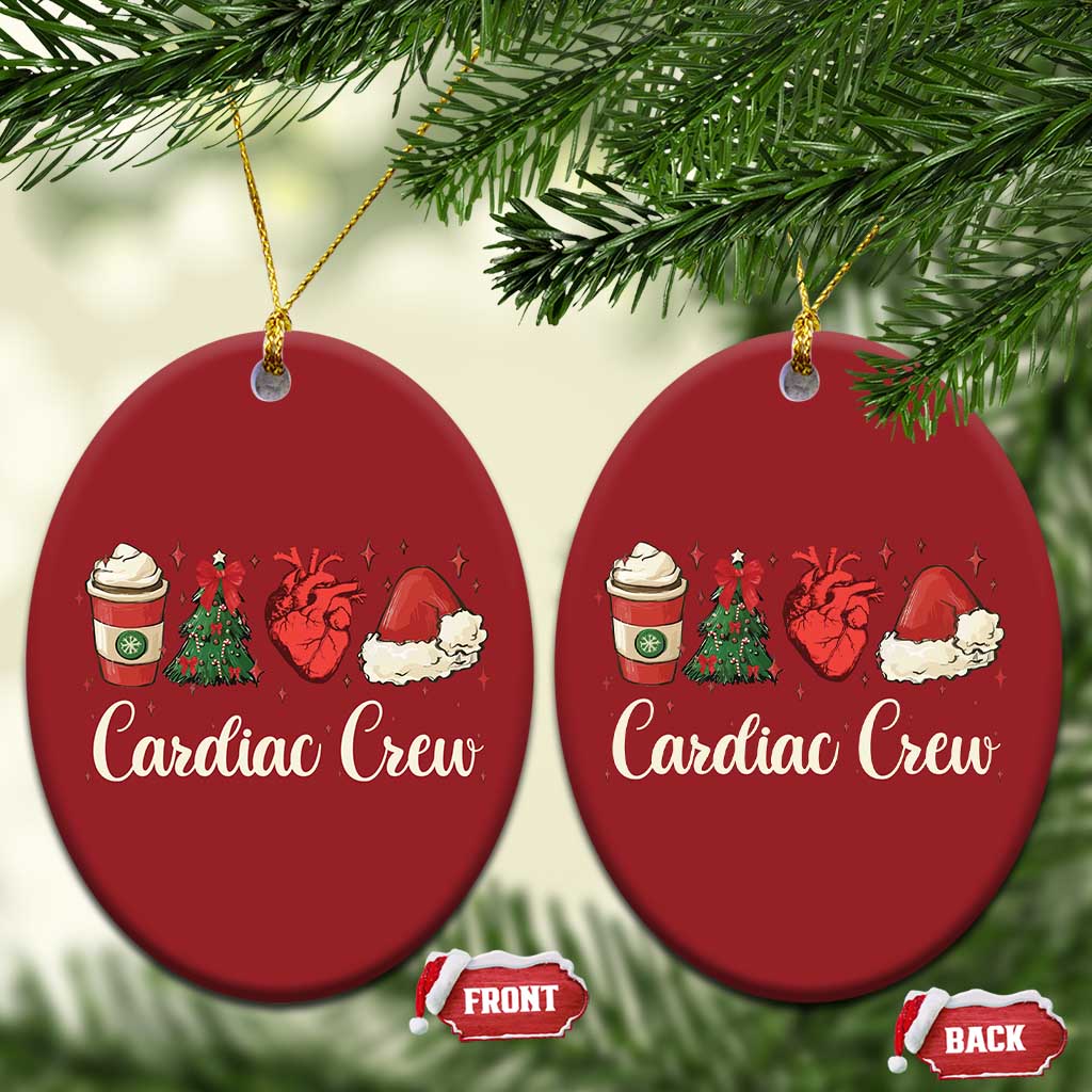 Xmas Cardiac Nurse Christmas Ornament Cardiac Crew Anatomical Xmas Heart Anatomy Tree Bow TS10