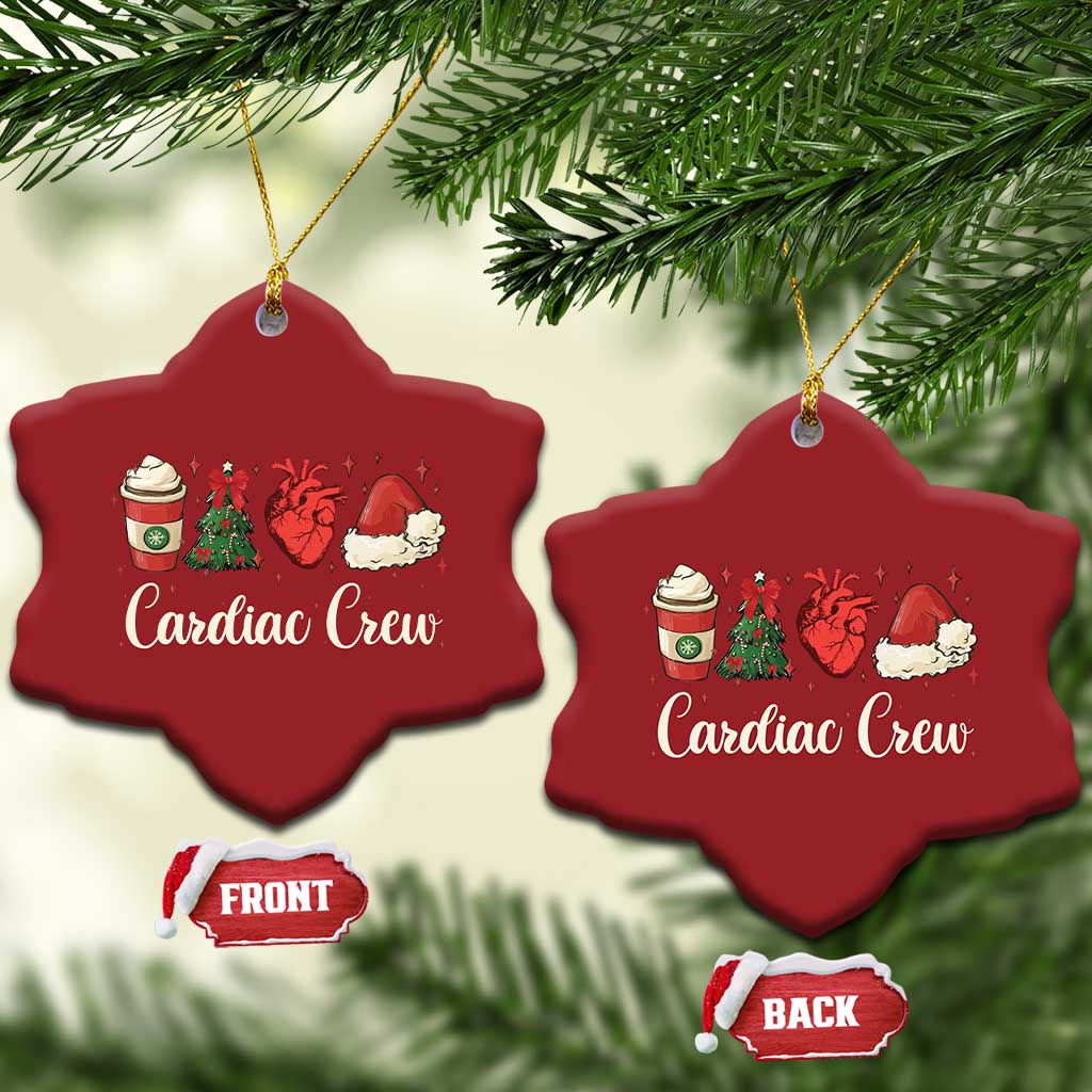 Xmas Cardiac Nurse Christmas Ornament Cardiac Crew Anatomical Xmas Heart Anatomy Tree Bow TS10