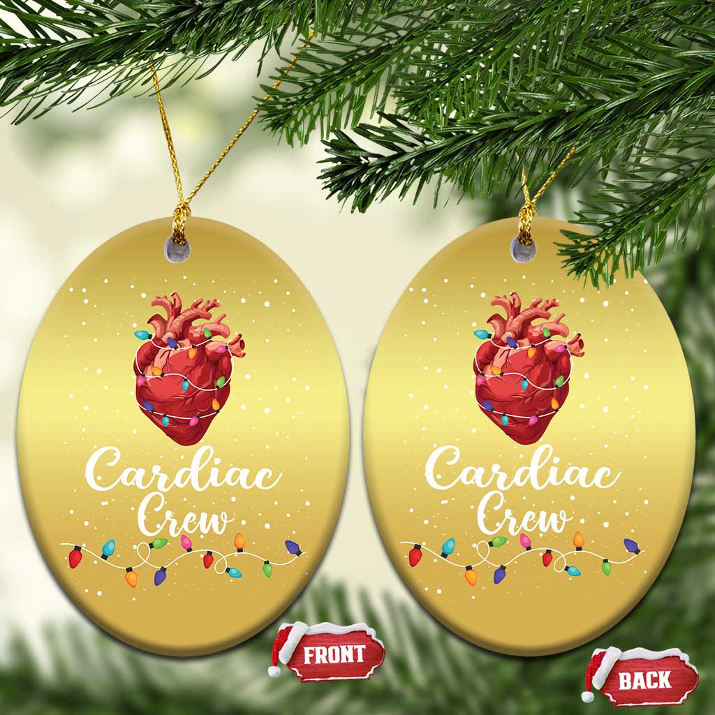 Christmas Cardiac Nurse Christmas Ornament Cardiac Crew Anatomical Anatomy Xmas Heart With Lights TS10