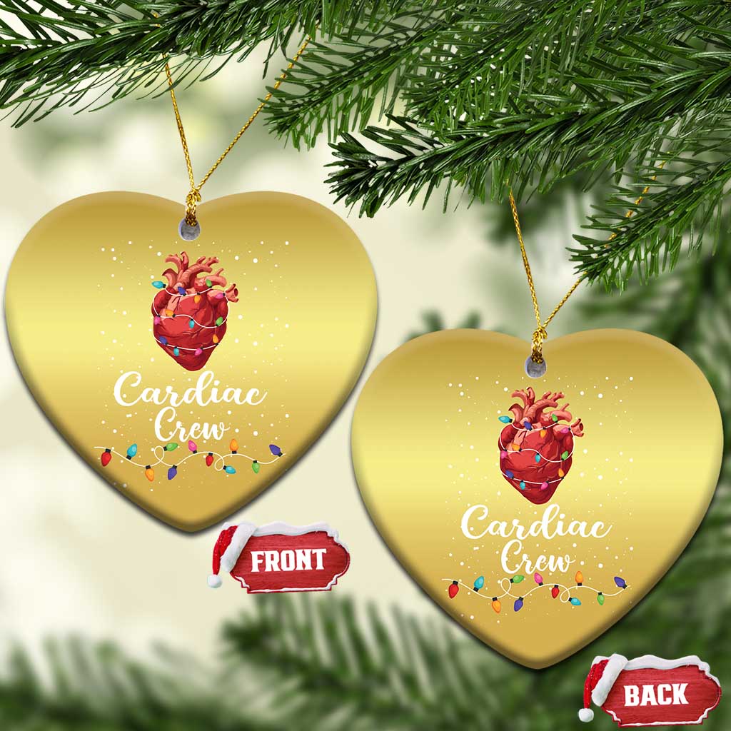 Christmas Cardiac Nurse Christmas Ornament Cardiac Crew Anatomical Anatomy Xmas Heart With Lights TS10