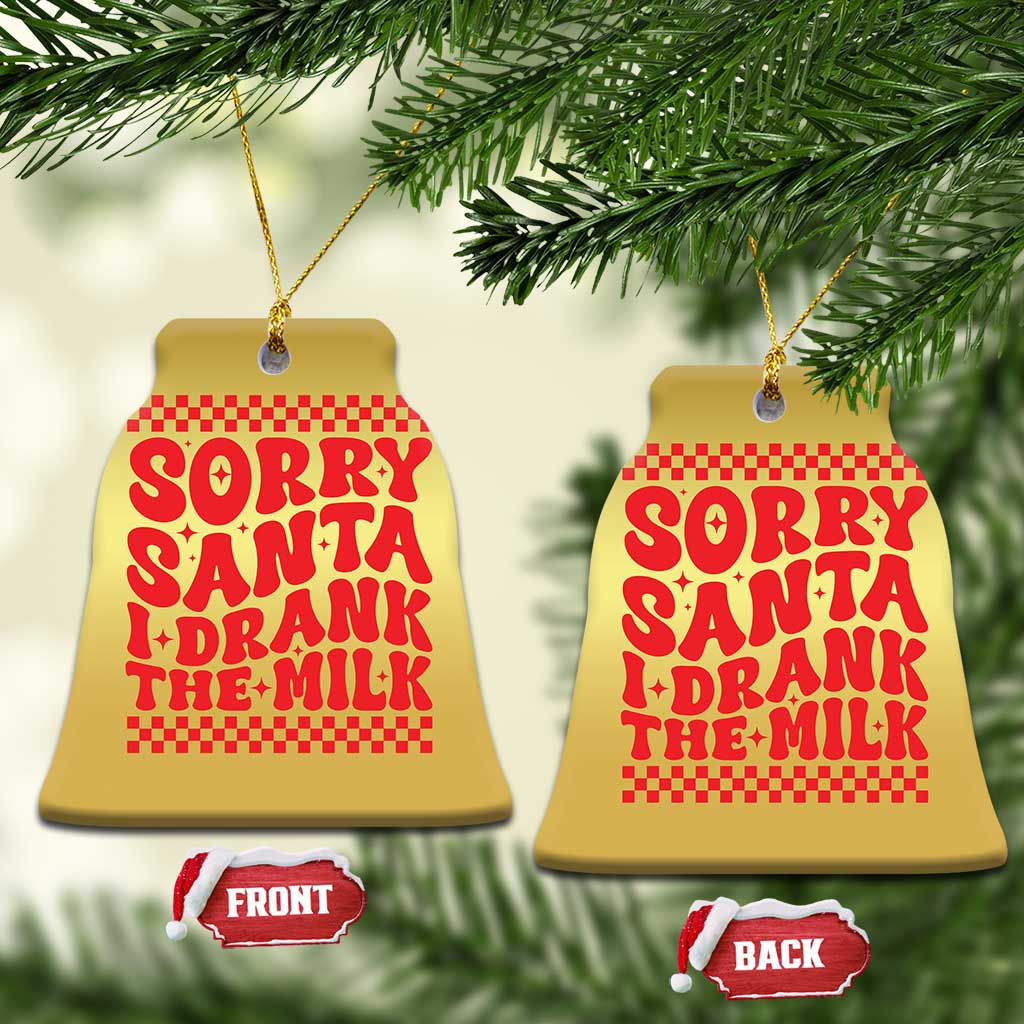 Baby Christmas Ornament Sorry Santa I Drank The Milk Groovy TS10