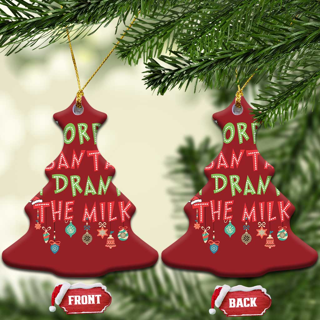 Baby Christmas Ornament Sorry Santa I Drank The Milk TS10