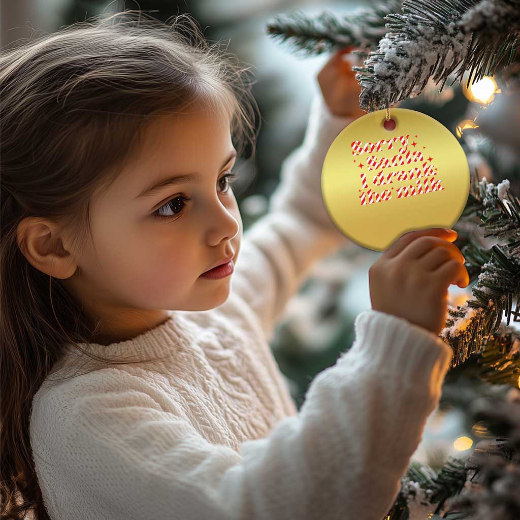 Baby Christmas Ornament Sorry Santa I Drank The Milk Candy Cane TS10