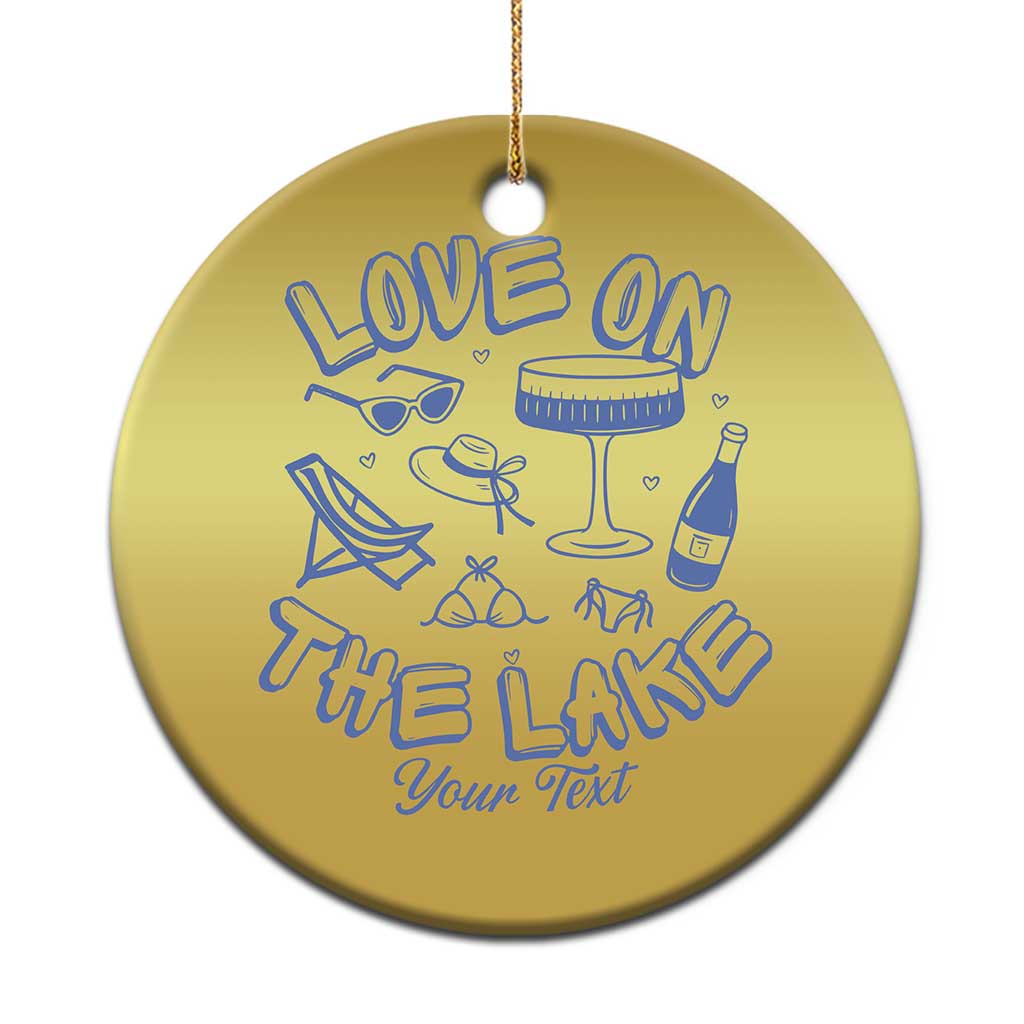 Love on the Lake Bachelorette Christmas Ornament Custom Camp Bach Party TS10
