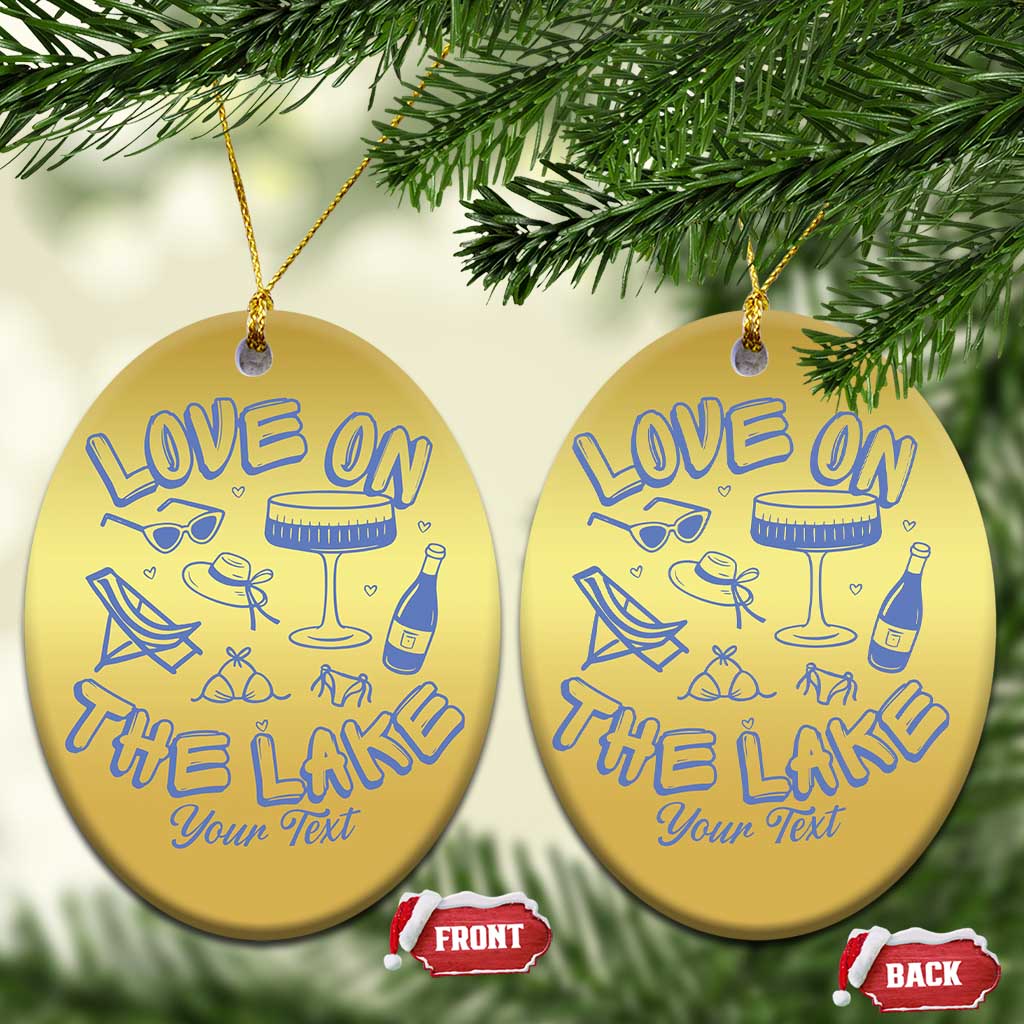 Love on the Lake Bachelorette Christmas Ornament Custom Camp Bach Party TS10