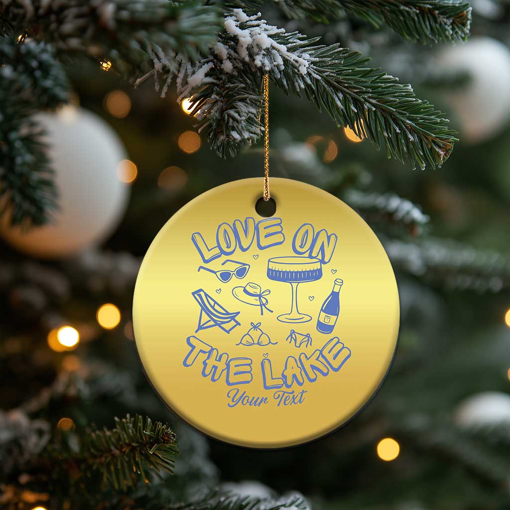 Love on the Lake Bachelorette Christmas Ornament Custom Camp Bach Party TS10