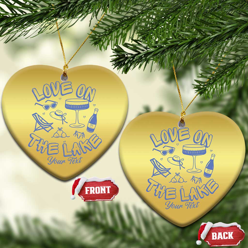 Love on the Lake Bachelorette Christmas Ornament Custom Camp Bach Party TS10