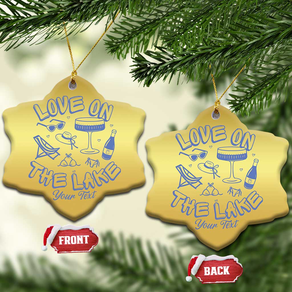 Love on the Lake Bachelorette Christmas Ornament Custom Camp Bach Party TS10