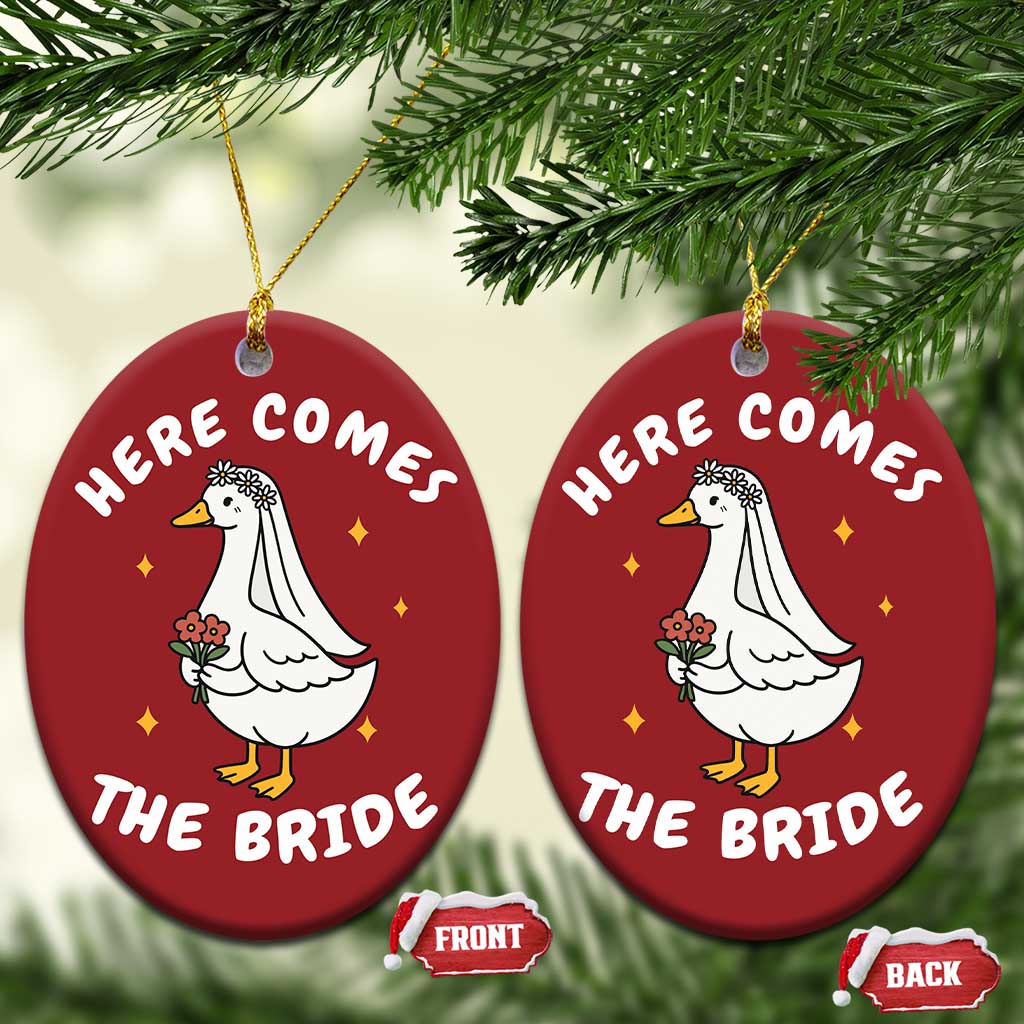 Silly Goose Bride Christmas Ornament Funny Goose Lovers TS10