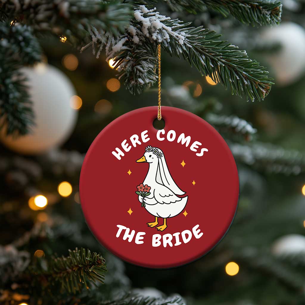 Silly Goose Bride Christmas Ornament Funny Goose Lovers TS10