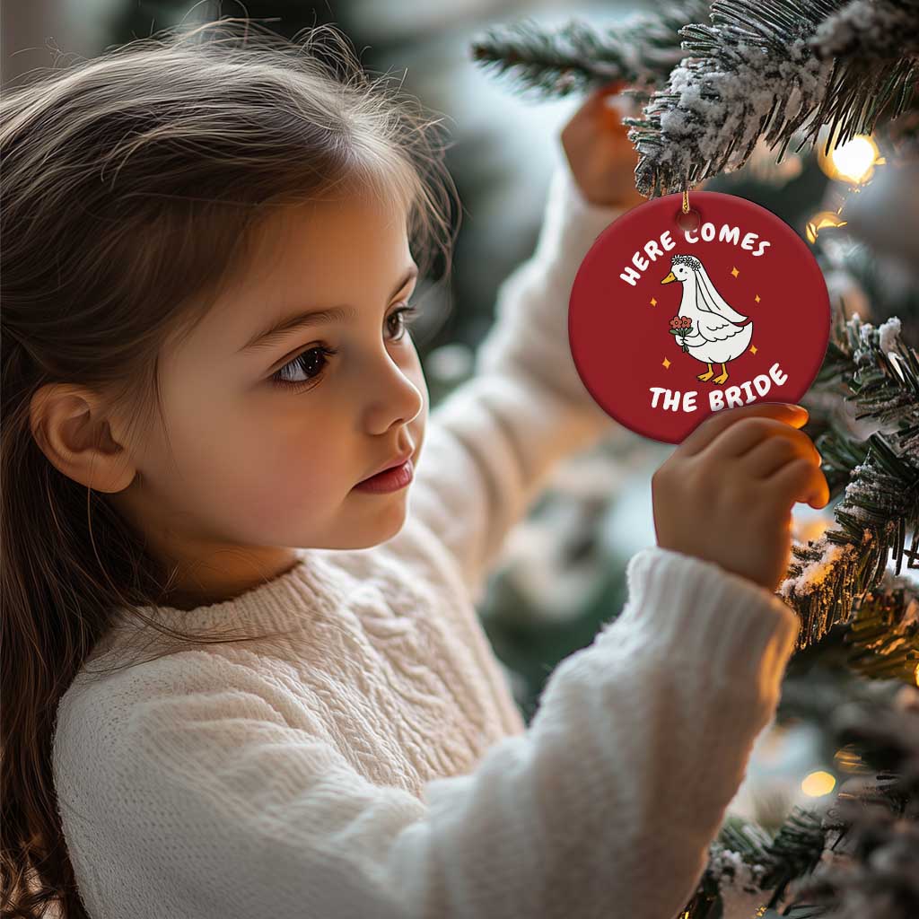 Silly Goose Bride Christmas Ornament Funny Goose Lovers TS10