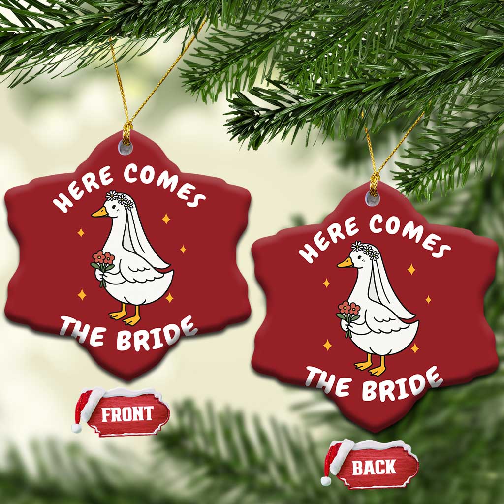 Silly Goose Bride Christmas Ornament Funny Goose Lovers TS10