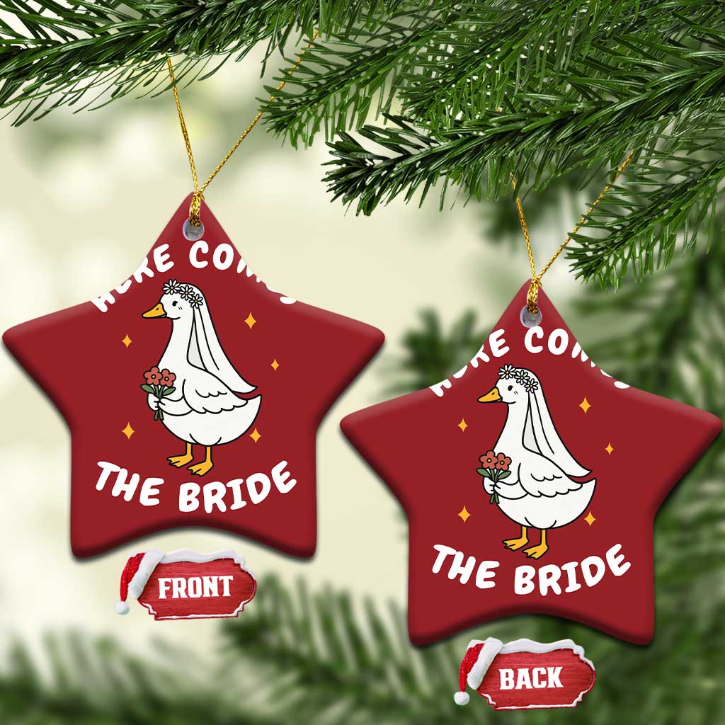 Silly Goose Bride Christmas Ornament Funny Goose Lovers TS10