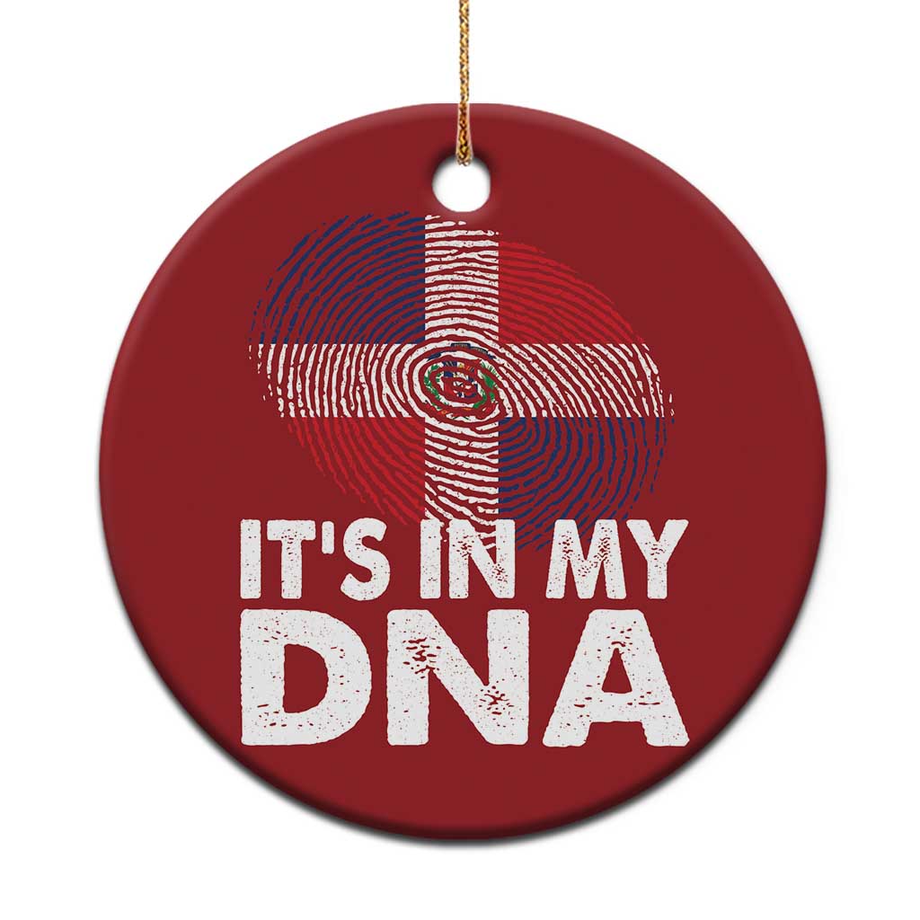 It's in My DNA Dominican Flag Christmas Ornament TS10