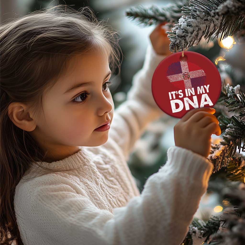 It's in My DNA Dominican Flag Christmas Ornament TS10