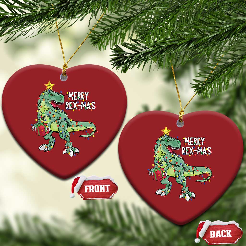 Dinosaur Xmas Tree Rex Christmas Ornament Merry Rex-Mas Xmas Pet Dino Trex TS10