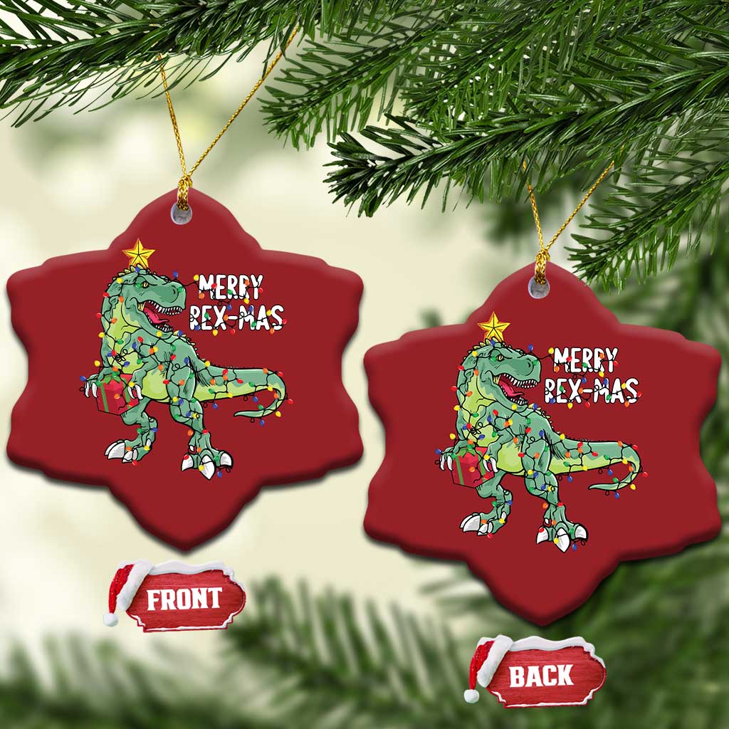 Dinosaur Xmas Tree Rex Christmas Ornament Merry Rex-Mas Xmas Pet Dino Trex TS10