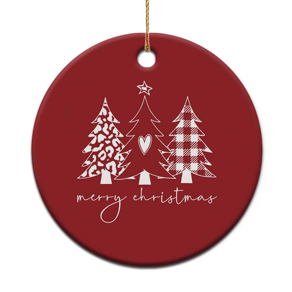 Merry & Bright Xmas Trees Christmas Ornament Chic Winter Cute Holiday Gift TS10