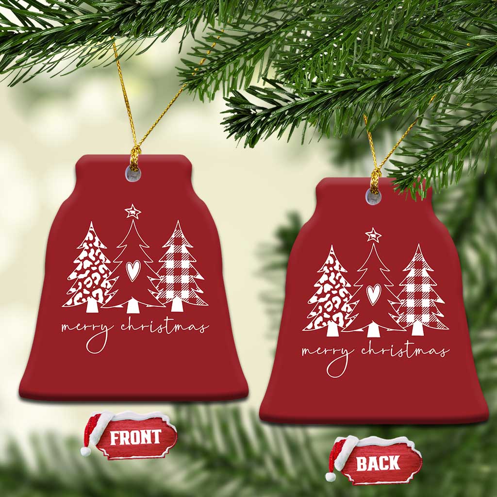 Merry & Bright Xmas Trees Christmas Ornament Chic Winter Cute Holiday Gift TS10