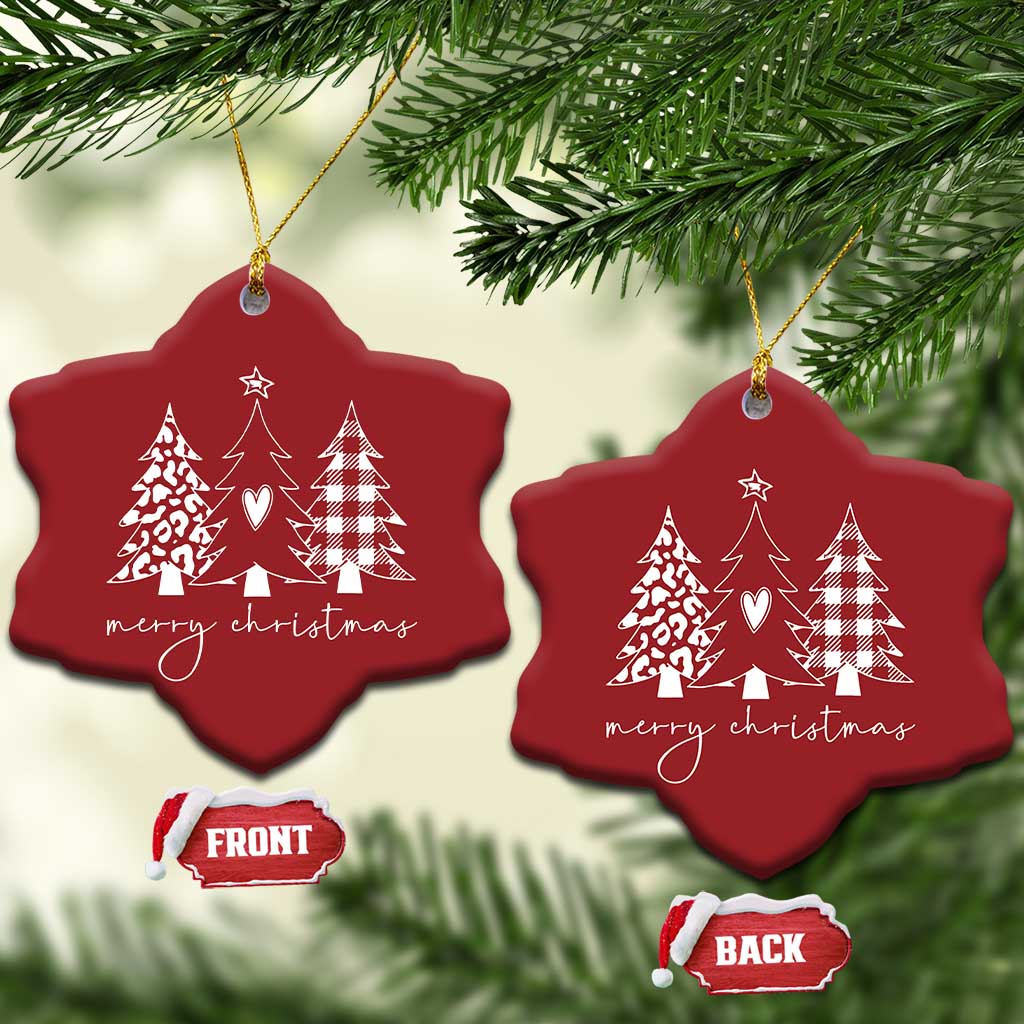 Merry & Bright Xmas Trees Christmas Ornament Chic Winter Cute Holiday Gift TS10