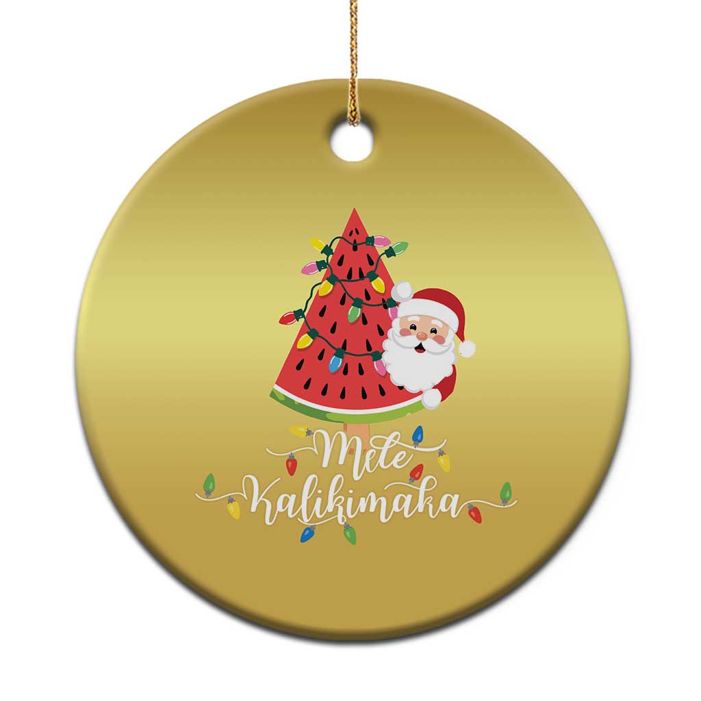 Mele Kalikimaka Hawaiian Xmas In July Hawaii Santa Christmas Ornament Watermelon Summer Tree Tropical Gift Family Holiday TS10