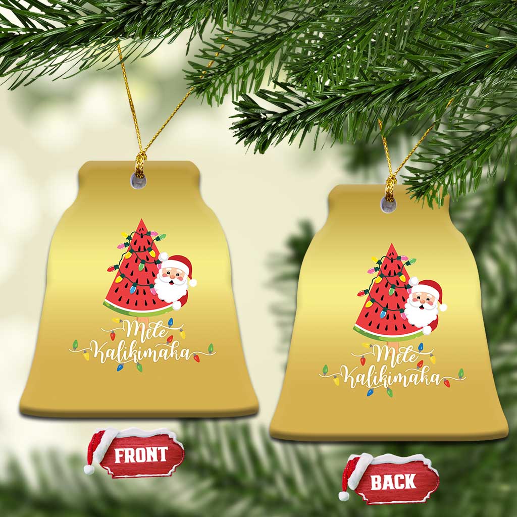 Mele Kalikimaka Hawaiian Xmas In July Hawaii Santa Christmas Ornament Watermelon Summer Tree Tropical Gift Family Holiday TS10
