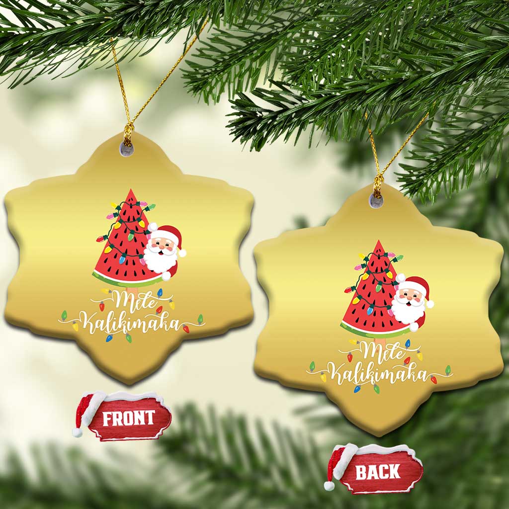 Mele Kalikimaka Hawaiian Xmas In July Hawaii Santa Christmas Ornament Watermelon Summer Tree Tropical Gift Family Holiday TS10